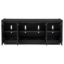 Leandro 72-inch 4-door TV Stand Media Console Burnished Black