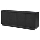 Leandro 72-inch 4-door TV Stand Media Console Burnished Black