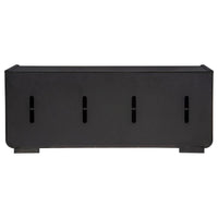 Leandro 72-inch 4-door TV Stand Media Console Burnished Black