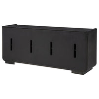 Leandro 72-inch 4-door TV Stand Media Console Burnished Black