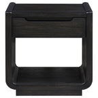 Home & Sleep Outlet - Leandro 1-drawer Wood Occasional Side End Table Burnished Black