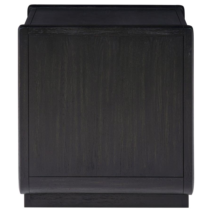 Home & Sleep Outlet - Leandro 1-drawer Wood Occasional Side End Table Burnished Black