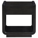 Leandro 1-drawer Wood Occasional Side End Table Burnished Black