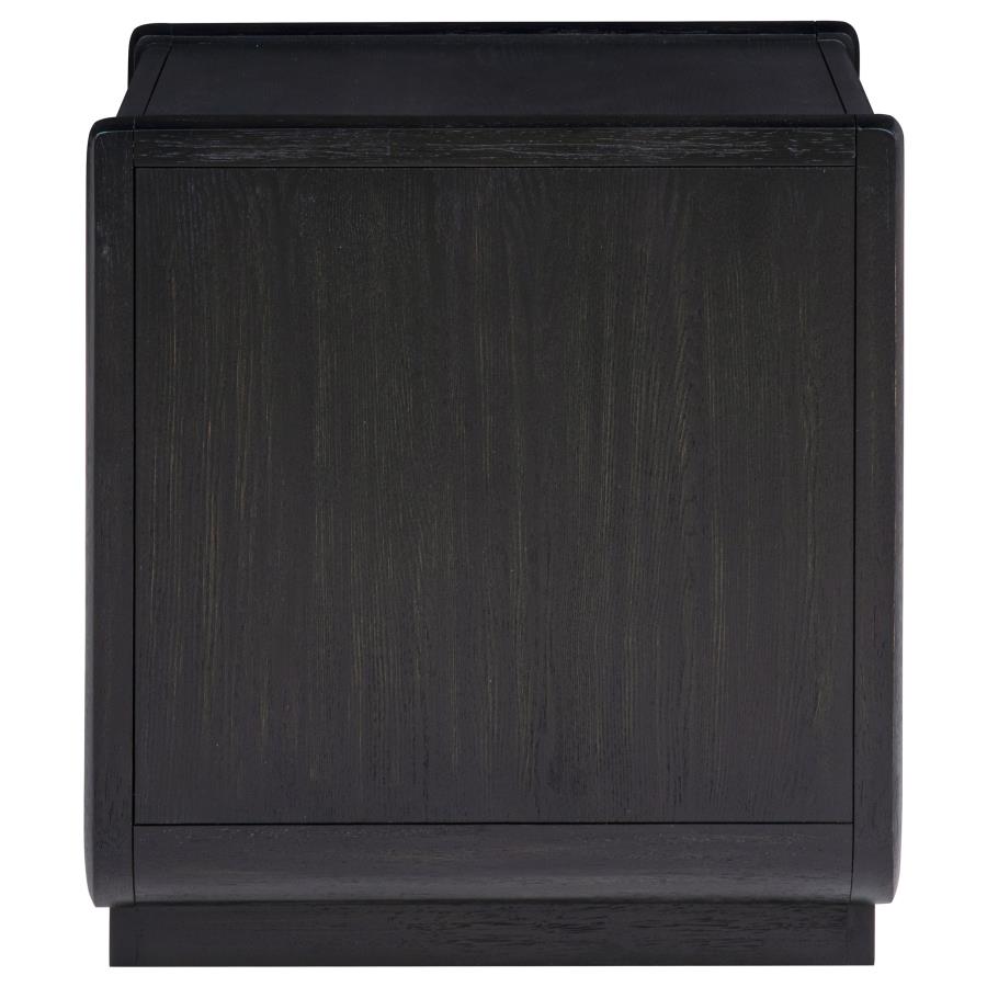 Home & Sleep Outlet - Leandro 1-drawer Wood Occasional Side End Table Burnished Black