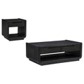 Home & Sleep Outlet - Leandro 2-piece Wood Coffee and End Table Set Burnished Black