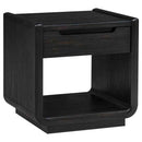 Leandro 2-piece Wood Coffee and End Table Set Burnished Black