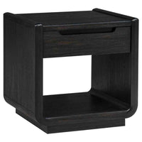 Leandro 2-piece Wood Coffee and End Table Set Burnished Black