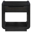 Leandro 2-piece Wood Coffee and End Table Set Burnished Black