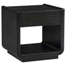 Leandro 2-piece Wood Coffee and End Table Set Burnished Black