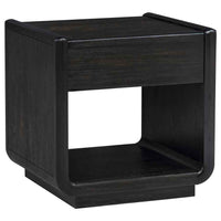Leandro 2-piece Wood Coffee and End Table Set Burnished Black