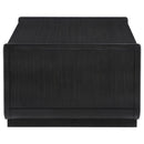 Leandro 2-piece Wood Coffee and End Table Set Burnished Black