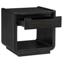 Leandro 3-piece Wood Coffee and End Table Set Burnished Black