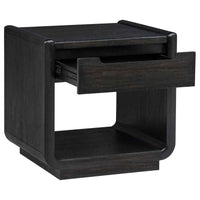 Leandro 3-piece Wood Coffee and End Table Set Burnished Black