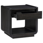 Leandro 3-piece Wood Coffee and End Table Set Burnished Black