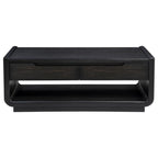 Leandro 3-piece Wood Coffee and End Table Set Burnished Black