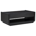 Leandro 3-piece Wood Coffee and End Table Set Burnished Black