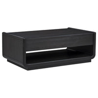 Leandro 3-piece Wood Coffee and End Table Set Burnished Black