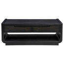 Leandro 2-drawer Wood Cocktail Coffee Table Burnished Black