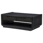 Home & Sleep Outlet - Leandro 2-drawer Wood Cocktail Coffee Table Burnished Black