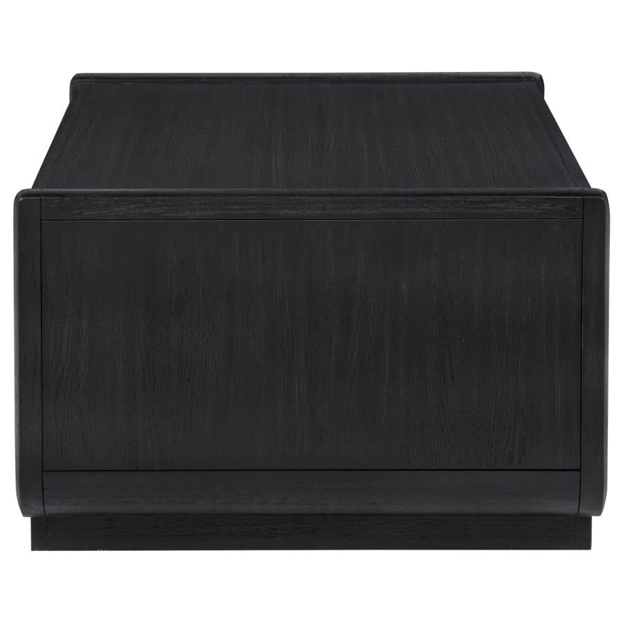 Home & Sleep Outlet - Leandro 2-drawer Wood Cocktail Coffee Table Burnished Black