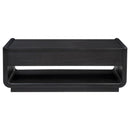 Leandro 2-drawer Wood Cocktail Coffee Table Burnished Black