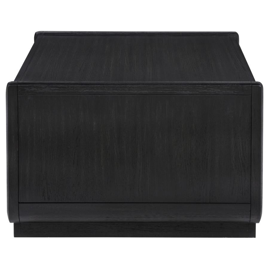 Home & Sleep Outlet - Leandro 2-drawer Wood Cocktail Coffee Table Burnished Black
