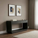 Leandro 2-drawer Entryway Sofa Console Table Burnished Black