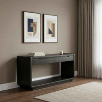 Leandro 2-drawer Entryway Sofa Console Table Burnished Black