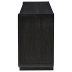 Home & Sleep Outlet - Leandro 2-drawer Entryway Sofa Console Table Burnished Black