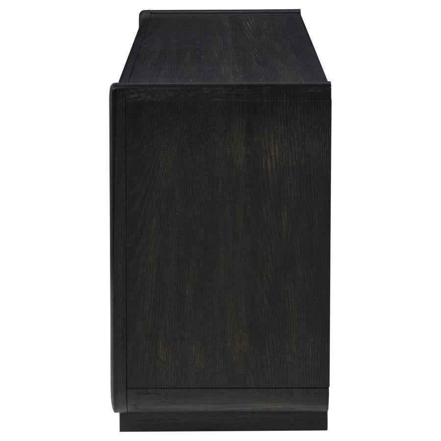 Leandro 2-drawer Entryway Sofa Console Table Burnished Black