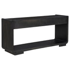 Home & Sleep Outlet - Leandro 2-drawer Entryway Sofa Console Table Burnished Black