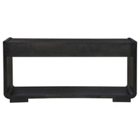 Leandro 2-drawer Entryway Sofa Console Table Burnished Black