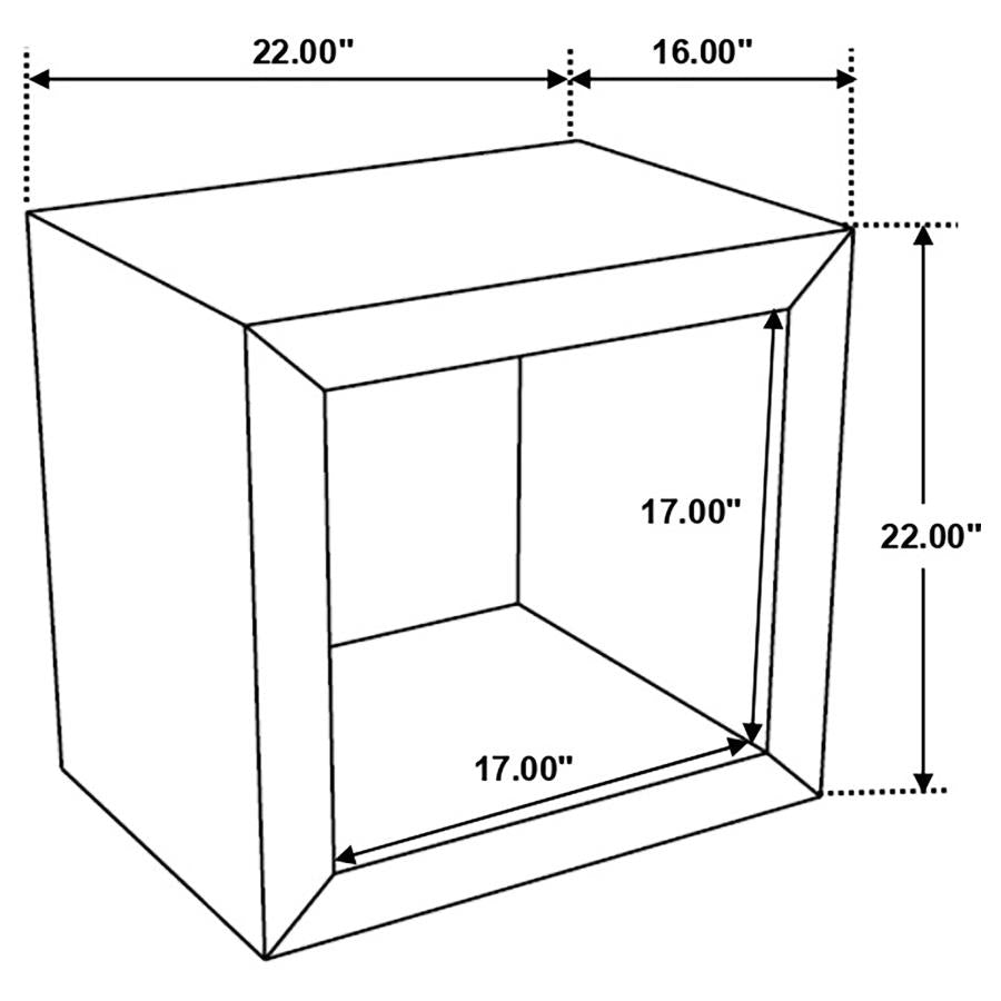 Home & Sleep Outlet - Benton Rectangular Solid Wood End Table Natural