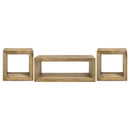 Benton 3-piece Solid Mango Coffee and End Table Set Natural