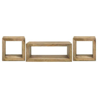 Benton 3-piece Solid Mango Coffee and End Table Set Natural