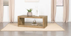 Home & Sleep Outlet - Benton Rectangular Solid Wood Coffee Table Natural