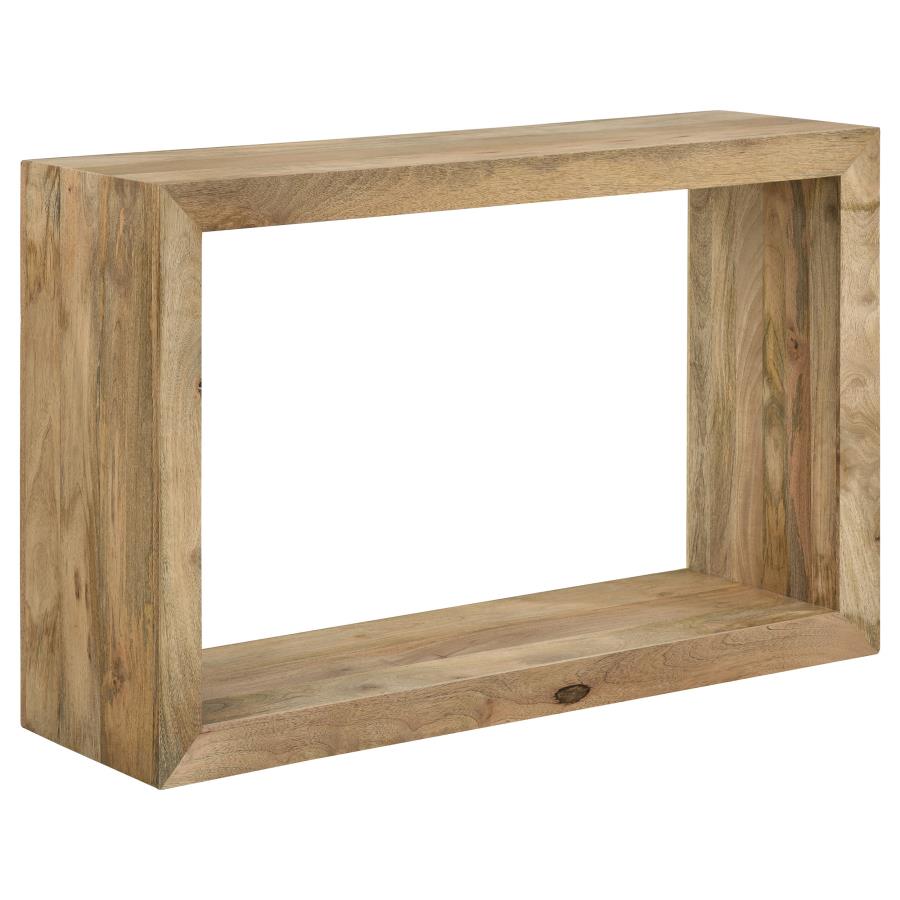 Home & Sleep Outlet - Benton Rectangular Solid Wood Sofa Console Table Natural