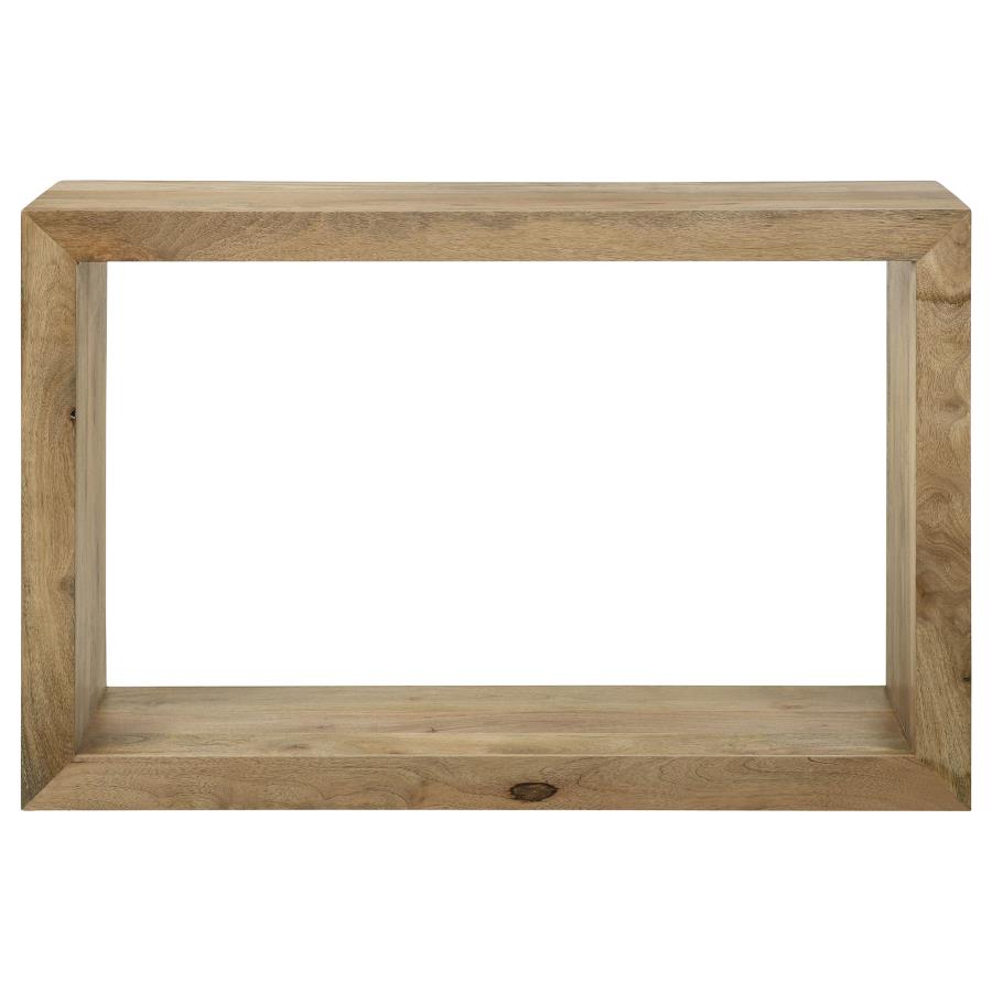 Home & Sleep Outlet - Benton Rectangular Solid Wood Sofa Console Table Natural