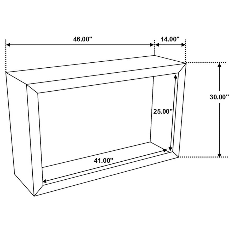 Home & Sleep Outlet - Benton Rectangular Solid Wood Sofa Console Table Natural