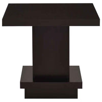 Reston 3-piece Square Coffee and End Table Set Cappuccino