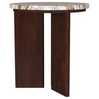 Home & Sleep Outlet - Jenna 3-piece Round Marble Top Coffee Table Set Brown
