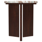 Home & Sleep Outlet - Jenna 3-piece Round Marble Top Coffee Table Set Brown