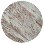 Home & Sleep Outlet - Jenna 3-piece Round Marble Top Coffee Table Set Brown