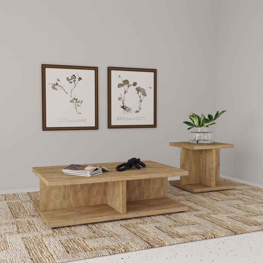 Cortona 2-piece Coffee and End Table Set Mango