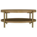 Arini 2-piece Round Coffee and End Table Set Sand Wash