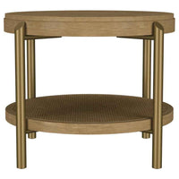 Arini 3-piece Round Coffee and End Table Set Sand Wash
