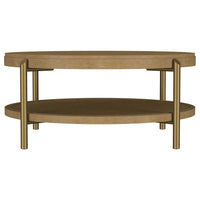 Arini 3-piece Round Coffee and End Table Set Sand Wash
