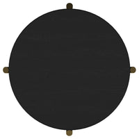 Arini 2-piece Round Coffee and End Table Set Black