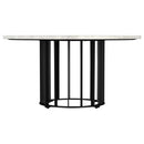Haven 2-piece Round Marble Coffee and End Table Set Black