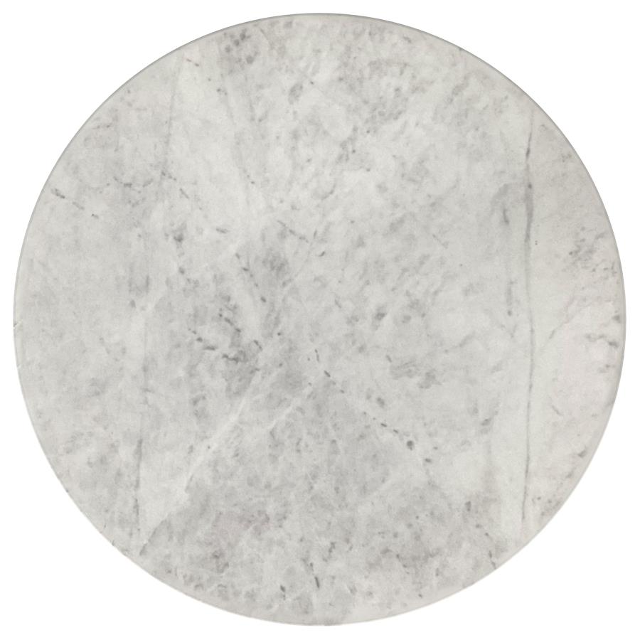 Home & Sleep Outlet - Haven 2-piece Round Marble Coffee and End Table Set Black